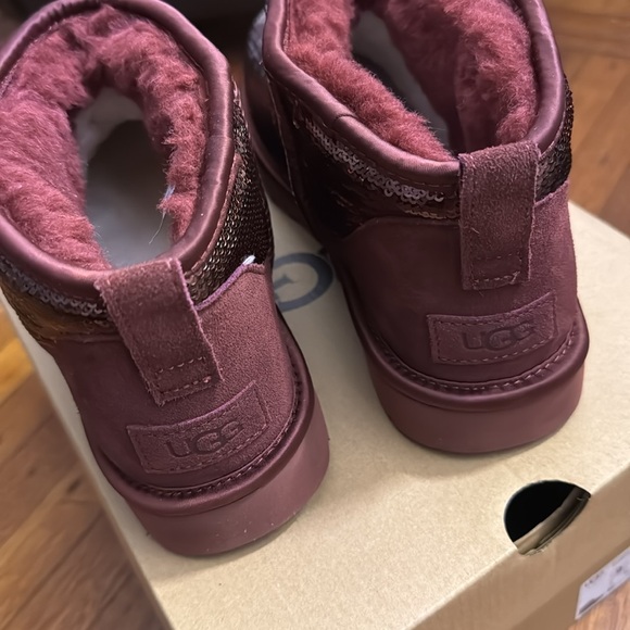 UGG Classic Ultra Mini Mirror Ball Sequence Boots - Picture 6 of 9